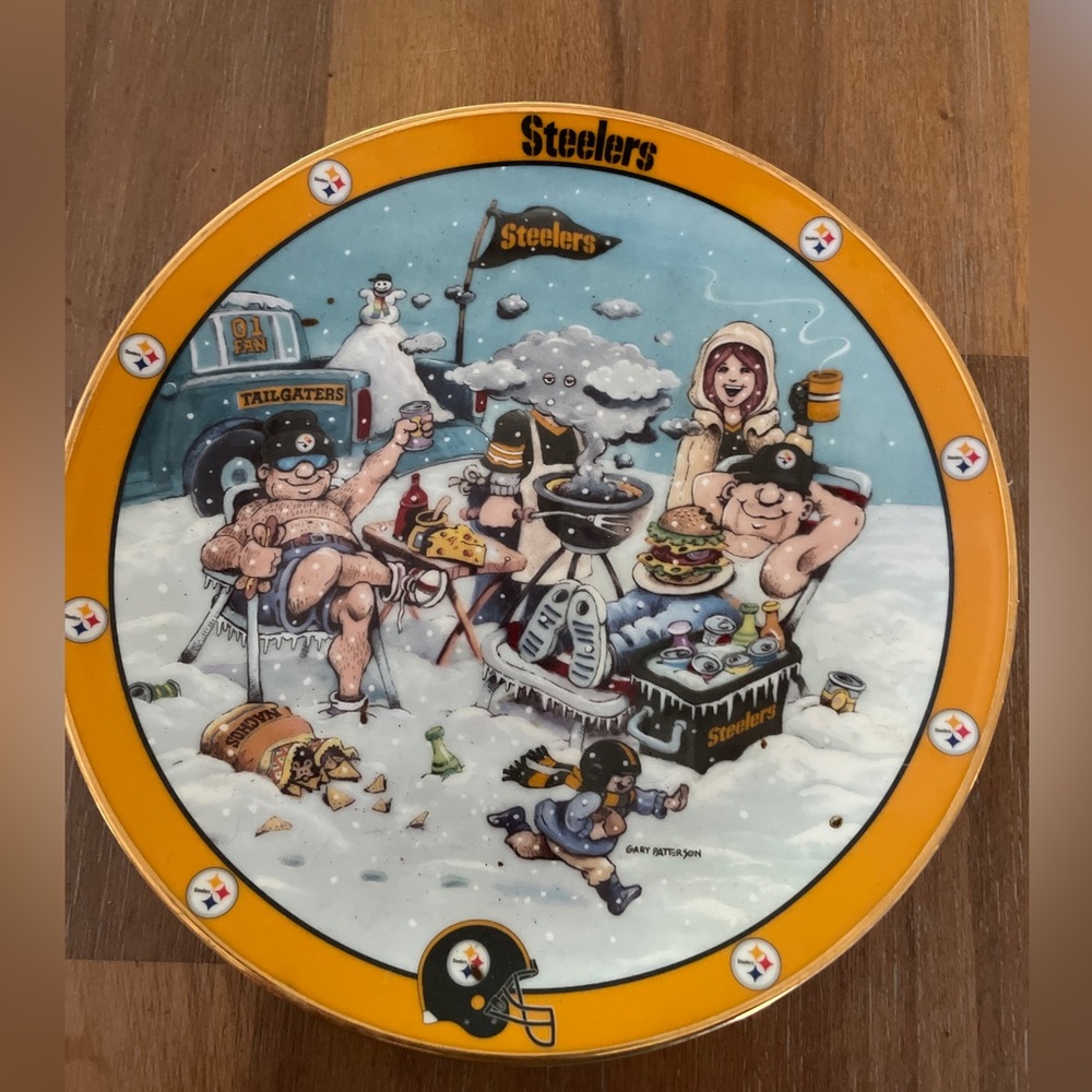 Danbury Mint Pittsburgh Steelers Decorative Plate